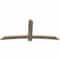 Ekena Millwork Bellingham Rough Sawn Timber Gable Bracket, Douglas Fir, 84"W x 38"H x 2"D x 6"F, 11/12 Pitch GBW084X38X0206BEL00RDF - alternate 5